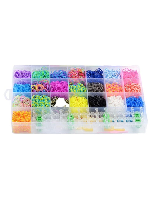 OSHIMA Rubber Bands Set, Colorful 4400 Rubber Band with Storage Case, Loom RubberBands for DIY Refill Bracelet Making Craft Kits Birthday Gift for Girls - Image 1